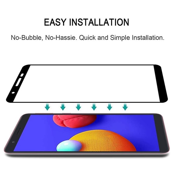 CaseUp Samsung Galaxy A01 Core Tam Kapatan Ekran Koruyucu Siyah 2